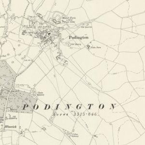 Manor of Podington map