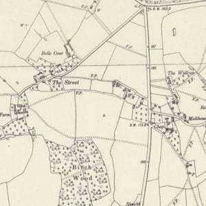 Manor of Pomeroy la Slowe map