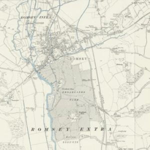 Manor of Romsey Horseys, Romsey Extra and Infra map