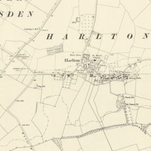 Manor of Rotses, Harlton map