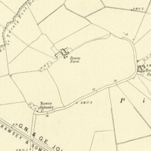 Manor of Rowey map