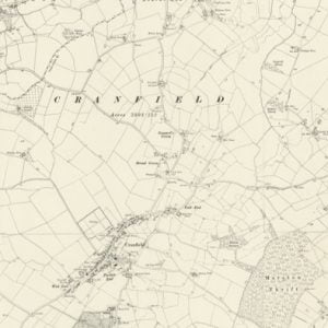 Manor of Rudlonds, Cranfield map