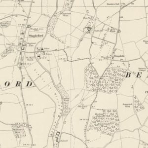 Manor of Russells, Bengeo map