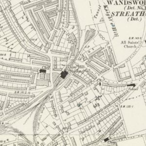 Manor of Scarletts, Lambeth map
