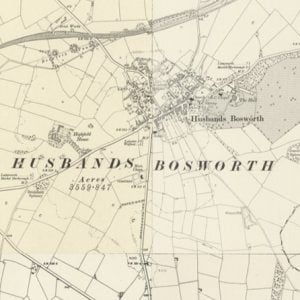Manor of Selby Fee, Husbands Bosworth map