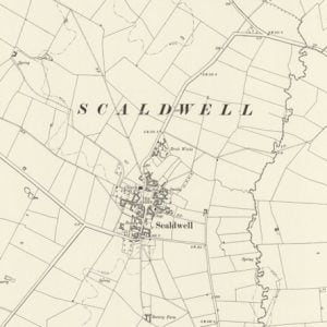 Manor of Setons, Scaldwell map