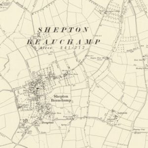 Manor of Shepton Poulett, Shepton Beauchamp map