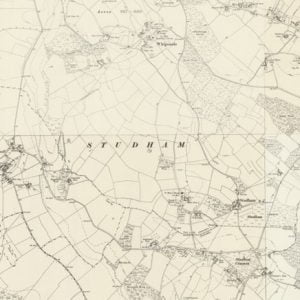 Manor of Shortgrave, Studham map