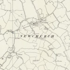 Manor of Silwell, Newchurch map