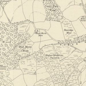 Manor of Storridge map