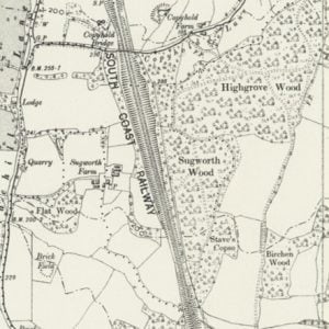 Manor of Sugworth map
