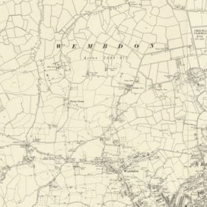 Manor of Sydenham, Wembdon map