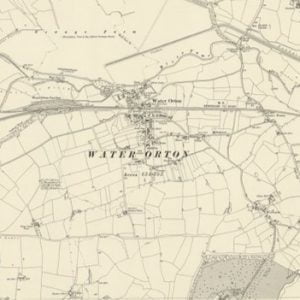 Manor of Tates, Water Orton map