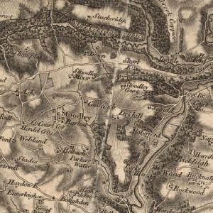 Manor of Throwcombe map