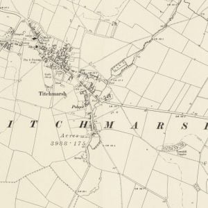 Manor of Titchmarsh or Knolles map