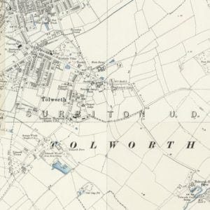 Manor of Tolworth map