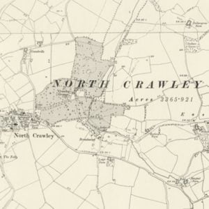 Manor of Tyringhams, North Crawley map