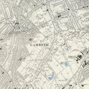 Manor of Upgrove, Lambeth map