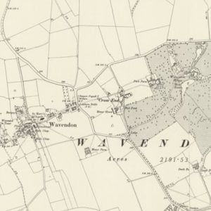 Manor of Wards, Wavendon map