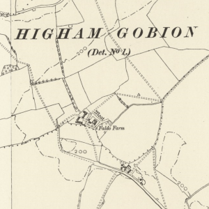 Manor of Westhey and Faldo map