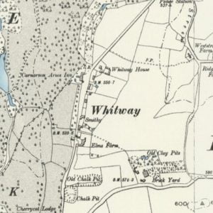 Manor of Whitway map