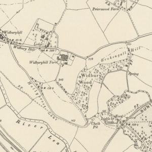 Manor of Widbury map