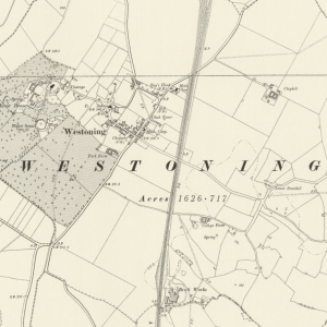 Manor of Younges, Westoning map