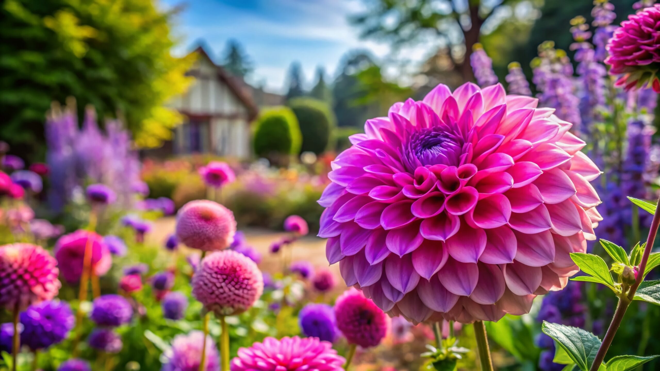 Beautiful flowers in bloom